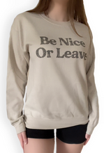 Be Nice Or Leave